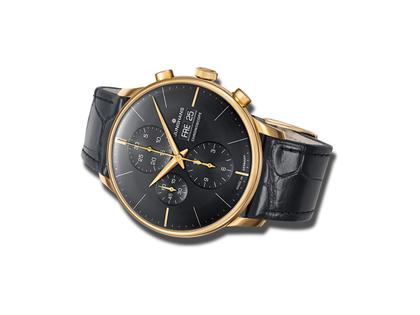 Junghans Meister Automatik Herrenuhr Chronoscope Gelbgold