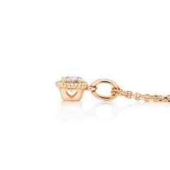 Capolavoro Amore Mio Collier Roségold mit Morganit – Halsschmuck Collier aus 750 Rotgold. – Ansicht 2
