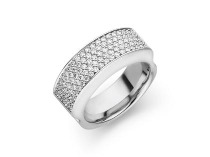 Henrich & Denzel Classico Ring Platin mit 93 Brillanten 0,675 ct – Ringe Ring mit Besatz aus 950 Platin.