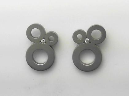 Classic Ohrstecker Edelstahl mit Brillant – Ohrschmuck Ohrstecker aus Edelstahl.