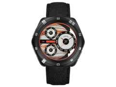 Hamilton ODC X-03 Automatik Titan UTC – Herrenuhren Uhr ohne Datum aus Titan. Das Gehäuse ist sonstige Form und schwarz. Das Kautschuk / Kunststoff / Silikon Armband ist schwarz. Das Zifferblatt ist arabisch Index und weiß.
