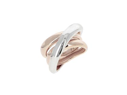 Pesavento Polvere di Sogni Shiny Ring – Ringe Ring aus 750 Rotgold, 925 Silber und und vergoldet.