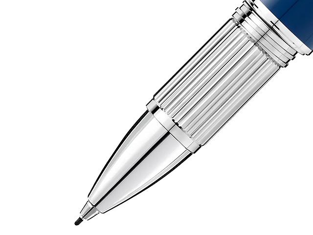 Montblanc StarWalker Blue Planet Doué Fineliner blaues Edelharz platiniert – Schreibgeräte Fineliner in blau und aus Edelharz, Metall und platiniert. – Ansicht 2
