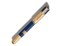 Montblanc 2024 Masters of Art Homage to Gustav Klimt Füllfederhalter 4810 Limited Edition – Schreibgeräte Füllfederhalter in blau und aus 750 Gelbgold und rhodiniert. – Ansicht 3