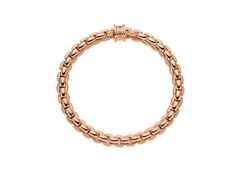 Fope Eka Flex'It  Armband  mittel Roségold 1 Ronde mit Brillant 0,02ct M flexibel – Armschmuck Armband aus 750 Rotgold. – Ansicht 4