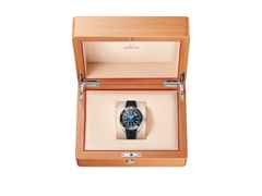 Omega Seamaster Planet Ocean 6000M Ultra Deep Automatik Edelstahl 45,5mm blaues Zifferblatt Kautschukband – Herrenuhren Uhr ohne Datum aus Edelstahl, Keramik und Titan. Das Gehäuse ist rund und silber. Das Kautschuk / Kunststoff / Silikon Armband ist schwarz. Das Zifferblatt ist arabisch Index und blau. – Ansicht 5