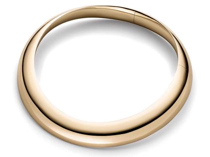IsabelleFa Navette Collier 21 Roségold mit Brillant 0,015ct – Halsschmuck Halsreif aus 750 Rotgold.