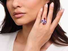Thomas Sabo Heritage Glam Cocktailring Silber 30mm mit mehrfarbigen Zirkonia – Ringe Ring mit Besatz in silber und aus 925 Silber. – Ansicht 2