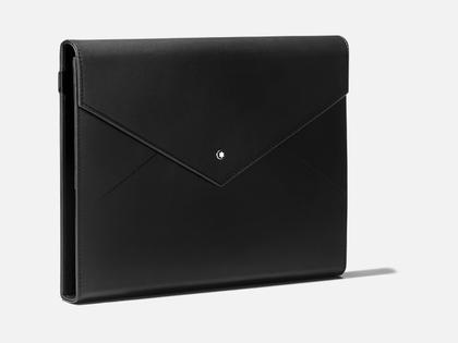 Montblanc Augmented Paper  - digitale Schreibunterlage – Lederwaren Leder Schreibmappe in schwarz und aus Edelharz, Leder und platiniert. – Ansicht 2