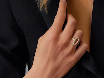 Nanis Libera Ring Gelbgold mit Brillanten vollausgefasst klein – Ringe Ring mit Besatz aus 750 Gelbgold. – Ansicht 3