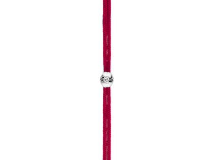 Schaffrath Colortaire Armband Weißgold mit Brillant 0,015 Ruby Red – Armschmuck Armband in rot und aus 750 Weißgold.