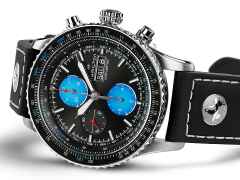Hamilton Khaki Aviation Converter Air Zermatt Limited Edition Automatik Edelstahl 44mm schwarzes Zifferblatt schwarzes Lederband – Herrenuhren Chronograph aus Edelstahl und Leder. Das Gehäuse ist rund und grau. Das Lederarmband ist schwarz. Das Zifferblatt ist arabisch Index und schwarz. – Ansicht 2