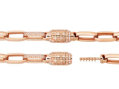 Capolavoro Love Lock 03 Armband Roségold 17cm mit Brillanten 0,950ct – Armschmuck Armband aus 750 Rotgold. – Ansicht 3