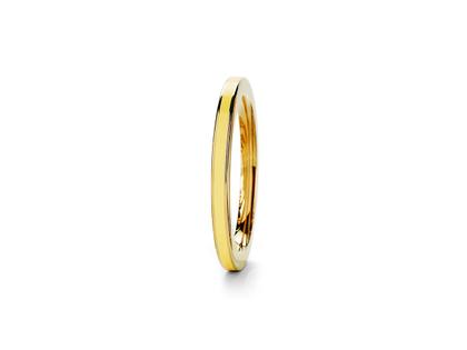 Niessing Setario Line Ring Classic Yellow mit gelber Emaille – Ringe Ring aus 750 Gelbgold.