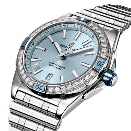 Breitling Super Chronomat Automatic 38 blau Metallband kaufen