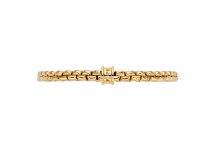 Fope Eka Flex'It  Armband   schmal Gelbgold 1 Ronde mit Brillant 0,01ct M flexibel – Armschmuck Armband aus 750 Gelbgold. – Ansicht 4