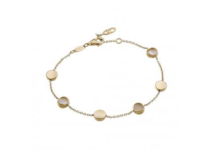 Chimento Armillas Glow Caleido Armband Gelbgold 19cm mit Perlmutt – Armschmuck Armband in gelbgold und aus 750 Gelbgold.