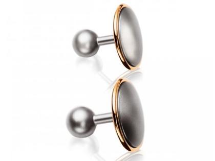 Meister Manschettenknöpfe Men´s Collection – Herrenschmuck Manschettenknöpfe aus 750 Rotgold, Titan und und .