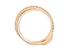 Capolavoro Magnifico Außenring "Jaquet" Roségold doppelt – Ringe Ring mit Besatz in roségold und aus 750 Rotgold. – Ansicht 2