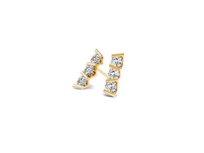 Niessing Vivida Ohrstecker Classic Yellow 3,5mm mit Brillanten 0,480ct – Ohrschmuck Ohrstecker aus 750 Gelbgold.