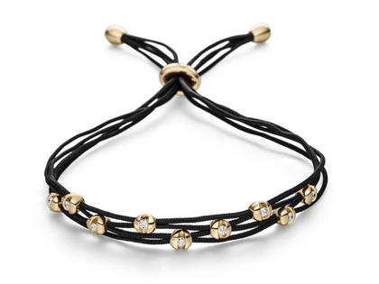 Schaffrath Colortaire Armband Gelbgold mit Brillanten 0,145 Midnight Black – Armschmuck Armband in blau und aus 750 Gelbgold.