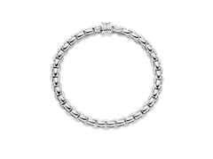 Fope Eka Flex'It  Armband  mittel Weißgold 1 Ronde mit Brillant 0,02ct M flexibel – Armschmuck Armband aus 750 Weißgold. – Ansicht 3