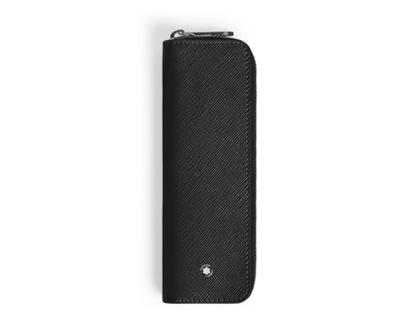 Montblanc Sartorial Stiftetui mit Reissverschluss Leder schwarz für 1 Schreibgerät – Lederwaren Leder Stiftetui in schwarz und aus Leder.