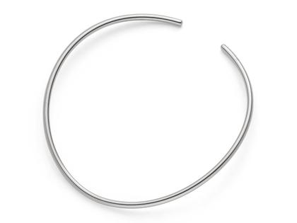 IsabelleFa Flix.Flex Halsreif rund Weißgold 3,5mm – Halsschmuck Collier aus 750 Weißgold.