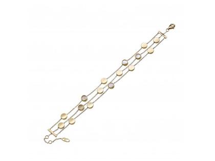 Chimento Armillas Glow Caleido Armband Gelbgold 19cm mit Perlmutt – Armschmuck Armband in gelbgold und aus 750 Gelbgold.