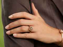 Jörg Heinz Mystery Sphere Ring Roségold mit Tahitiperle und Brillanten 0,180ct – Ringe Ring mit Besatz aus 750 Rotgold, 750 Weißgold und und . – Ansicht 5