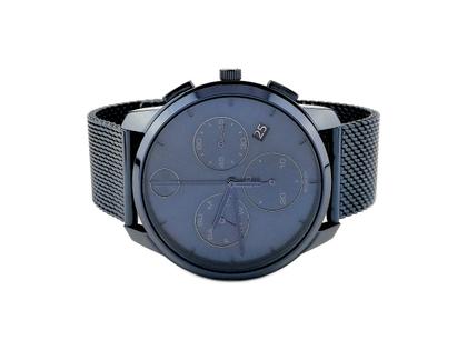 Juwelier Roller Movado Bold Quarz Edelstahl PVD-Blau 42mm blaues Zifferblatt Metallband 3600633 Occasion Neu – Herrenuhren Chronograph aus Edelstahl und PVD beschichtet. Das Gehäuse ist rund und blau. Das Edelstahlarmband ist blau. Das Zifferblatt ist arabisch Index und blau.