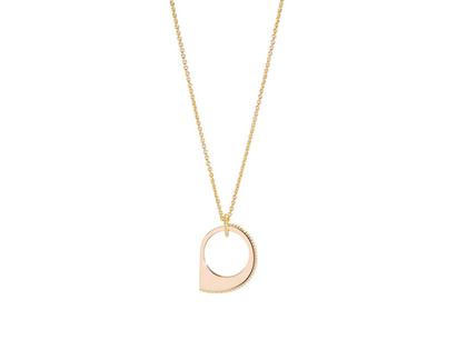 Pesavento Pixel Kette mit Anhänger 43cm Silber gelbvergoldet – Halsschmuck Kette mit Anhänger aus 750 Gelbgold, 925 Silber und und .