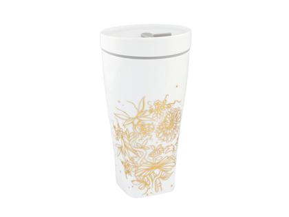 Meissen Coffee to Go Becher "Golden Onion Style" – Porzellanwaren Porzellandekoration in weiß und aus Porzellan.