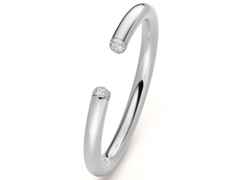 IsabelleFa Flix.Flex Armreif rund Weißgold 7mm mit Brillanten – Armschmuck Armspange aus 750 Weißgold.