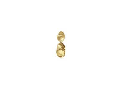 Heiring Noria Einzelohrstecker Silber gelbvergoldet mattiert – Ohrschmuck Ohrstecker aus 925 Silber, PVD beschichtet und und .