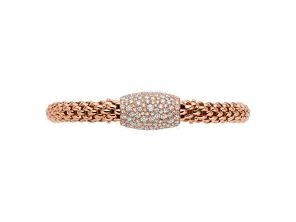 Fope Love Nest Flex'It Armband Roségold 1 Schmuckelement Brillanten 3,93ct M flexibel – Armschmuck Armband aus 750 Rotgold. – Ansicht 3