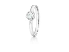 Capolavoro Magnifico Innenring Weißgold mit Brillantrosette – Ringe Ring mit Besatz aus 750 Weißgold.
