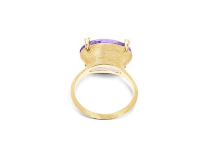 Nanis Ipanema Ring Gelbgold Amethyst – Ringe Ring mit Besatz aus 750 Gelbgold. – Ansicht 2