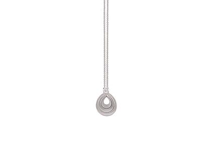 Cammilli Firenze Velaa Star Kette mit Anhänger White Ice Gold mit Brillant 0,030ct – Halsschmuck Kette mit Anhänger aus 750 Weißgold.