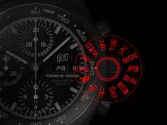 Porsche Design Chronograph 1 - Hodinkee 2024 Limited Edition Automatik Titan beschichtet 41mm schwarzes Zifferblatt Metallband beschichtet – Herrenuhren Chronograph aus Titan und Titancarbid beschichtet. Das Gehäuse ist rund und schwarz. Das Titanarmband ist schwarz. Das Zifferblatt ist arabisch Index und schwarz. – Ansicht 7