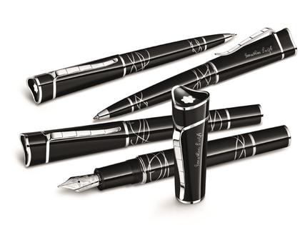 Montblanc Writers Edition       2012: Jonathan Swift – Schreibgeräte Stiftset aus Edelharz und und platiniert.