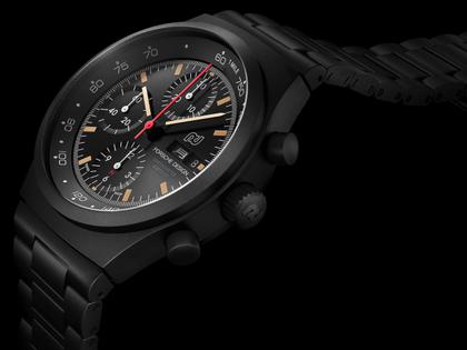 Porsche Design Chronograph 1 - Hodinkee 2024 Limited Edition Automatik Titan beschichtet 41mm schwarzes Zifferblatt Metallband beschichtet – Herrenuhren Chronograph aus Titan und Titancarbid beschichtet. Das Gehäuse ist rund und schwarz. Das Titanarmband ist schwarz. Das Zifferblatt ist arabisch Index und schwarz. – Ansicht 4