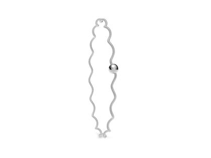 Niessing Colette Welle Armband Platinum – Armschmuck Armband aus 950 Platin.