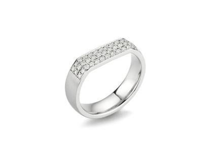 Micha Bunz Ring Platin mit Brillanten 0,390ct – Ringe Ring mit Besatz aus 950 Platin.