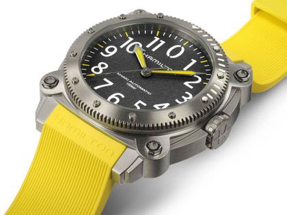 Hamilton Khaki Navy BeLOWZERO Auto Titanium 46mm schwarzes 
