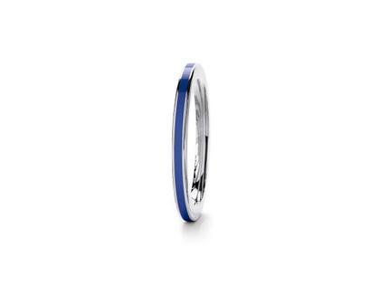 Niessing Setario Line Ring Platinium mit dunkelblauer Emaille – Ringe Ring in silber und aus 950 Platin.