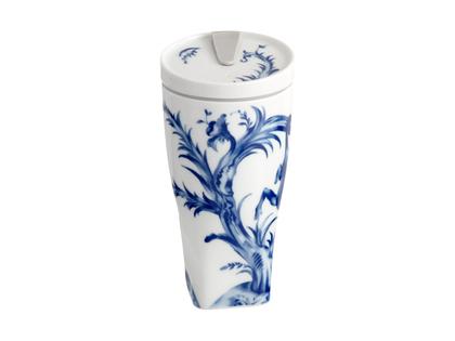 Meissen Coffee to Go Becher "Affe & Faultier" aus Meissner Porzellan – Porzellanwaren Tafelporzellan in weiß und aus Kunststoff und Porzellan. – Ansicht 2