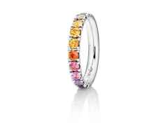 Capolavoro Rainbow Ring Weißgold Saphir bunt – Ringe Ring mit Besatz aus 750 Weißgold.