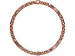 Fope Panorama Collier Roségold mit Brillanten – Halsschmuck Collier aus 750 Rotgold. – Ansicht 2