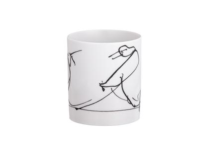 Meissen MUG Henkelbecher Juwelier Roller Art Edition "Osmar Osten, Kein Herz - Kein Infarkt" – Porzellanwaren Tafelporzellan in weiß und aus Porzellan und vergoldet. – Ansicht 2